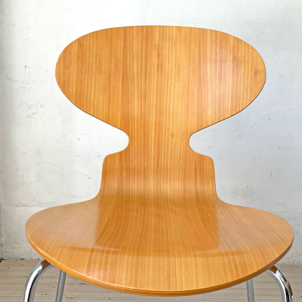 フリッツハンセン Fritz Hansen 3101 アリンコチェア アントチェア 4本脚 ナチュラルビーチ ラッカー仕上げ アルネ・ヤコブセン A ★