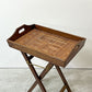 ヒッカドゥワ HIKKADUWA フォールディング トレイテーブル サイドテーブル アジアンチーク無垢材 × バンブー バリ家具 ●