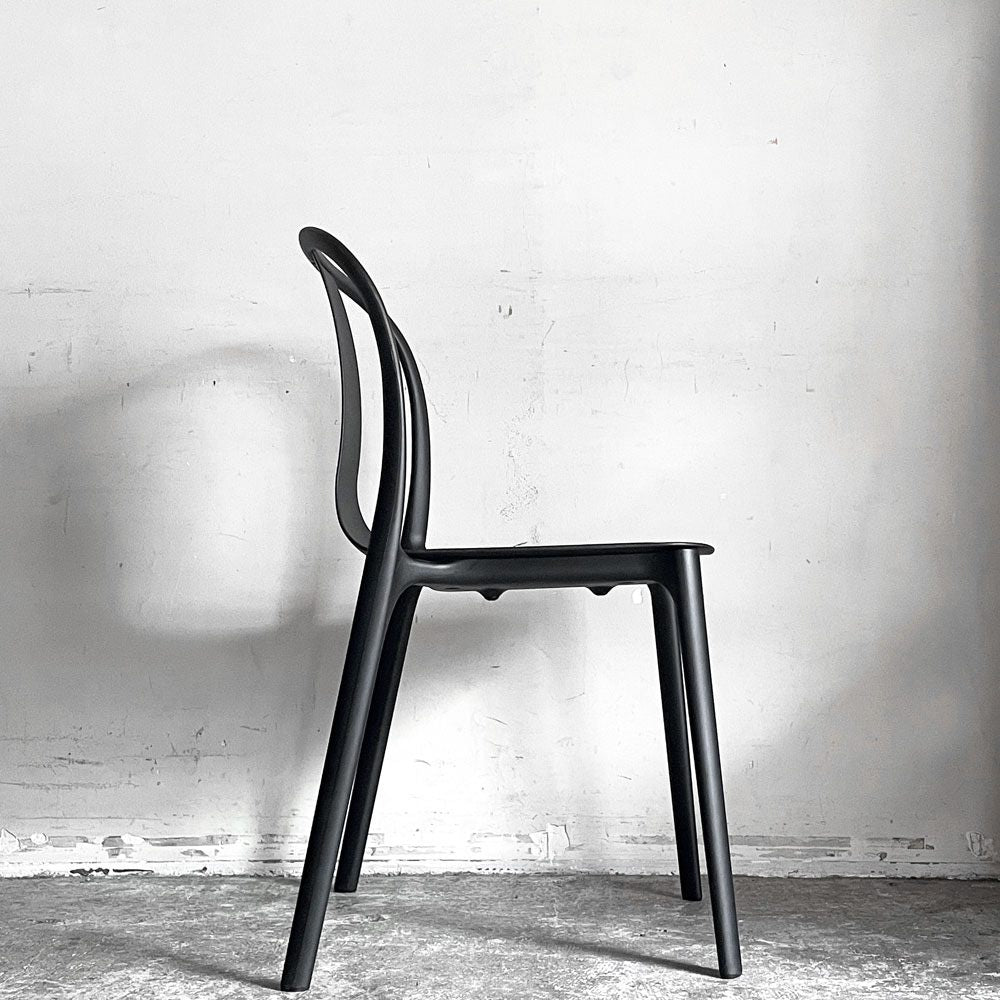 ヴィトラ Vitra ベルヴィルチェア Belleville Chair ダイニングチェア スタッキングチェア ディープブラック ロナン & エルワン・ブルレック C ■