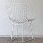 ノル Knoll 420 サイドチェア ワイヤーチェア ホワイト ハリー・ベルトイア Harry Bertoia ミッドセンチュリー 名作椅子 ◇
