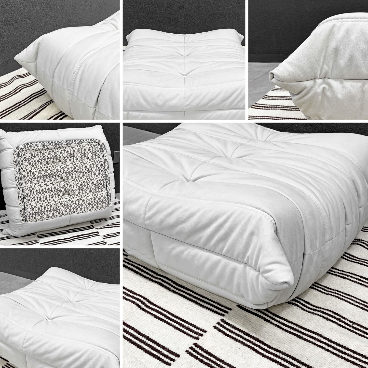 リーンロゼ ligne roset トーゴ パフ オットマン フランス家具 ウルトラスエード 美品 ミッシェルデュカロワ 〓