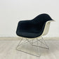 ハーマンミラー Herman Miller アームシェルチェア 現行FRP製 アプホルスター ファブリック ブラック キャッツクレイドル ラウンジベース ミッドセンチュリー C&R イームズ ●