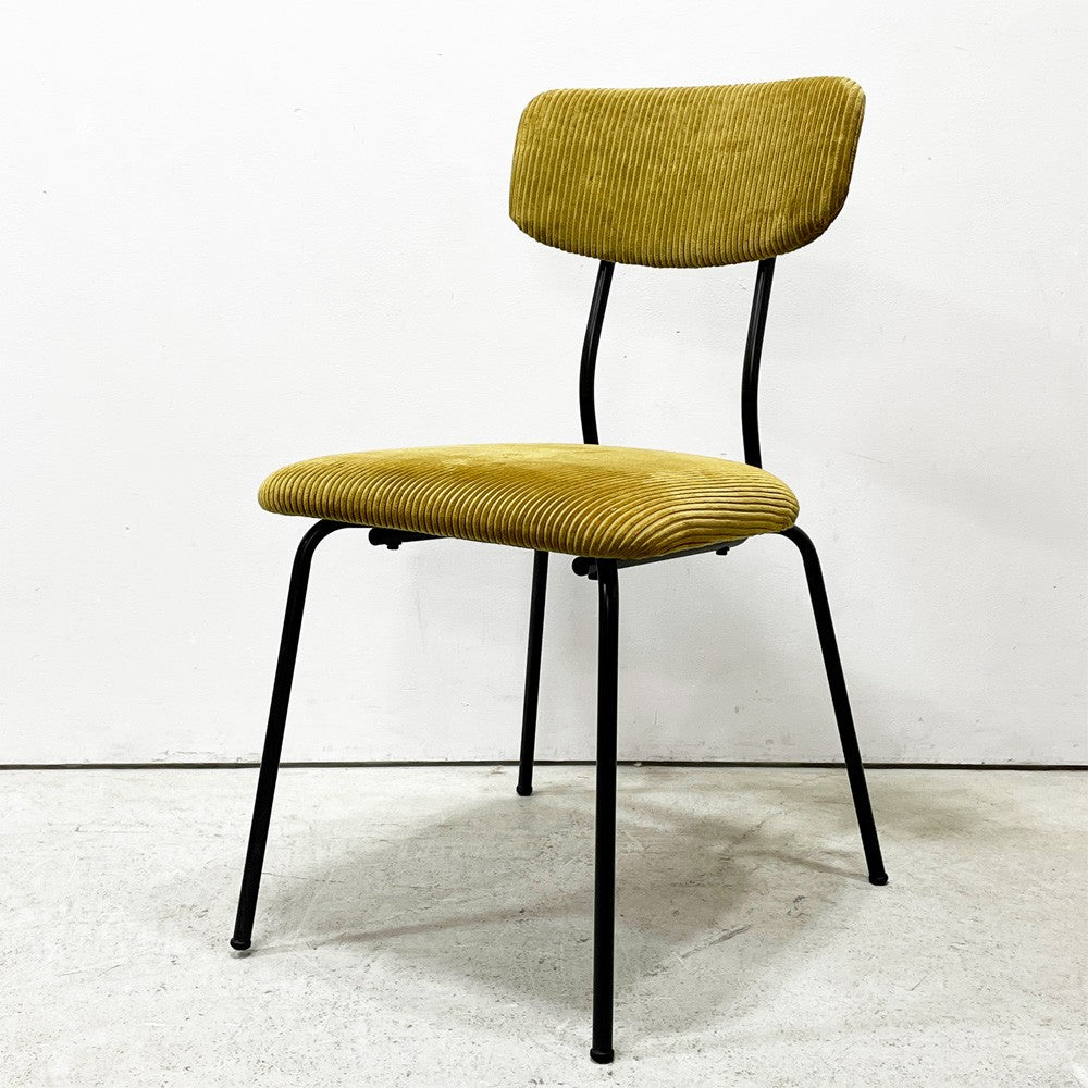 ジャーナルスタンダードファニチャー journal standard Furniture j.s.F ヘンリー HENRY ダイニングチェア サイドチェア コーデュロイ ファブリック アイアン 廃番 B ●