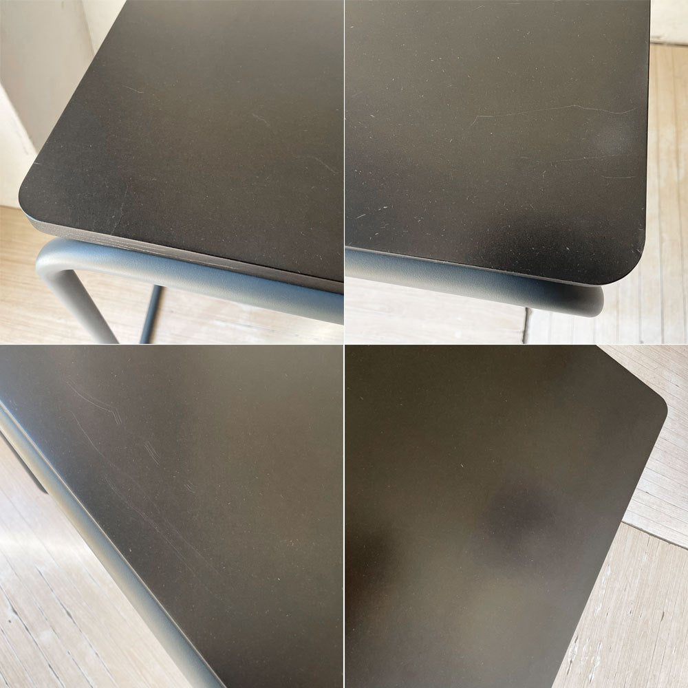 無印良品 MUJI ×トーネット THONET スチールパイプデスク Mサイズ ダークグレー バウハウス ★
