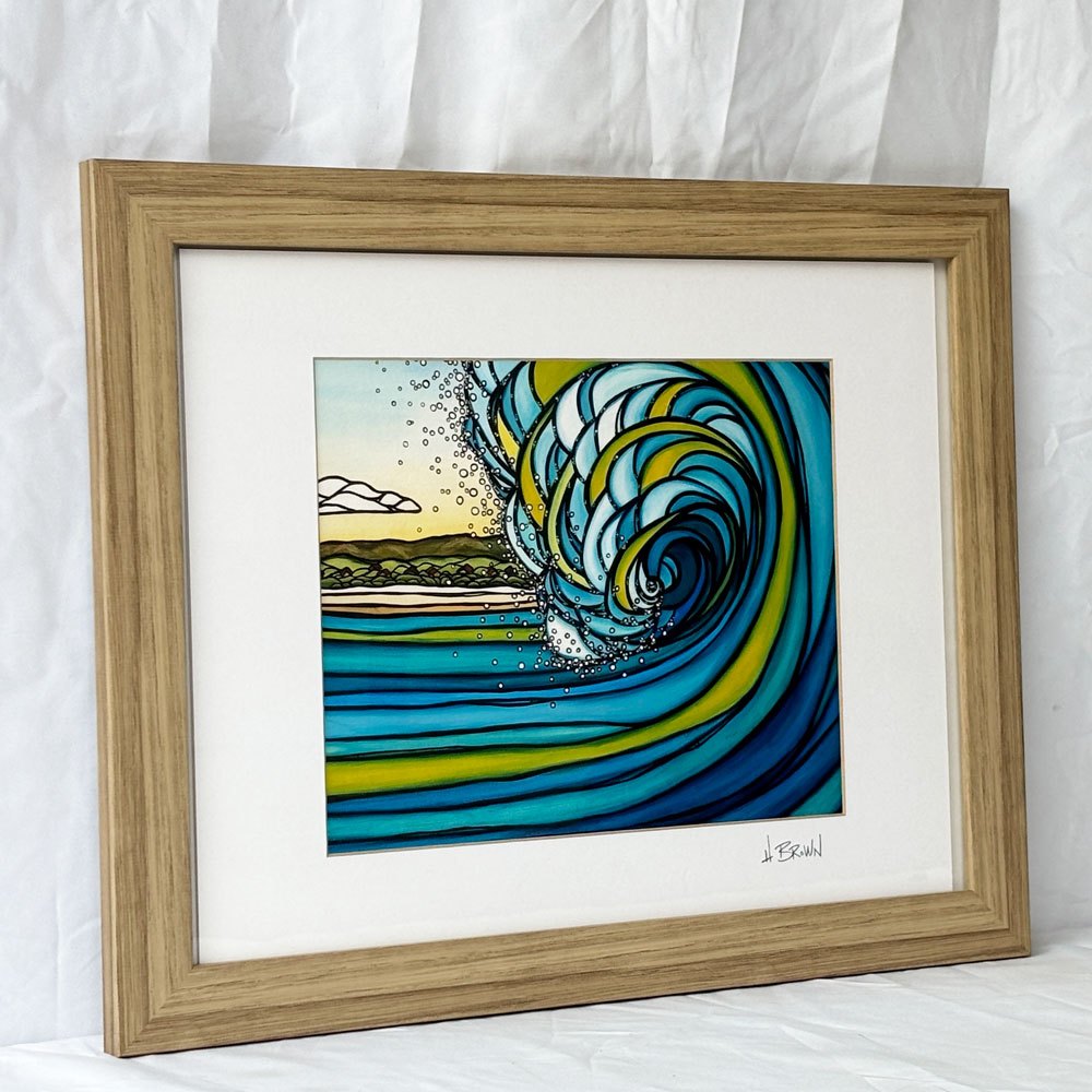 Heather Brown Art.com ヘザー・ブラウン Heather Brown アウターリーフ Outer Reef アートプリント 額装品 ハワイアンアート ◇