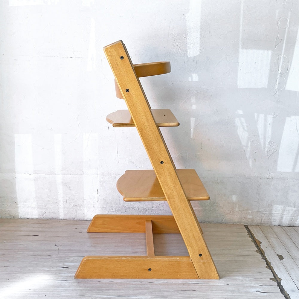 ストッケ STOKKE トリップトラップ TRIPP TRAPP ナチュラル ベビーチェア キッズチェア S/N3～ ガード付 ノルウェー 北欧家具 ★