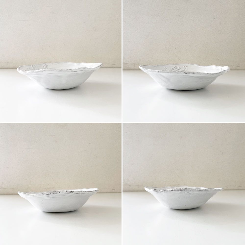 アスティエ・ド・ヴィラット Astier de Villatte フルール Fleurs スモールスーププレート 蝶 19.5cm ナタリー・レテ フランス 定価￥18,150- ◎