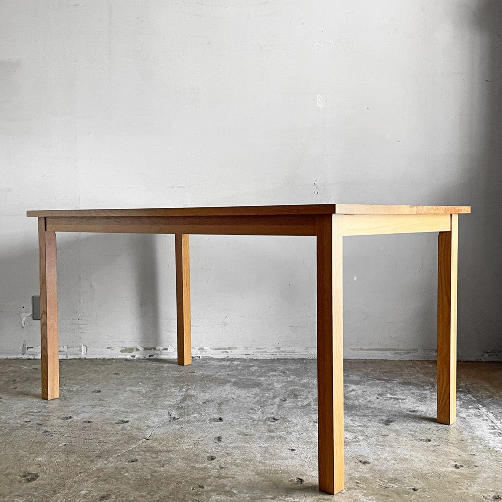 無印良品 MUJI 木製 ダイニングテーブル オーク無垢集成材 W140cm ナチュラルスタイル 廃番 ■