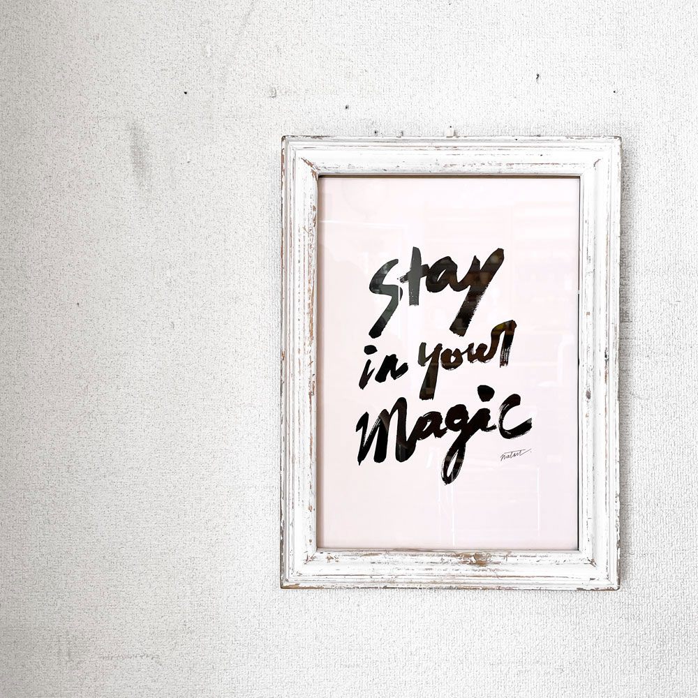 キャンディトーキョー CANDI TOKYO アートポスター Stay in your magic フレーム付 37×48.5cm ナツ NATSU ポップアップストアノベルティ 非売品 ◎