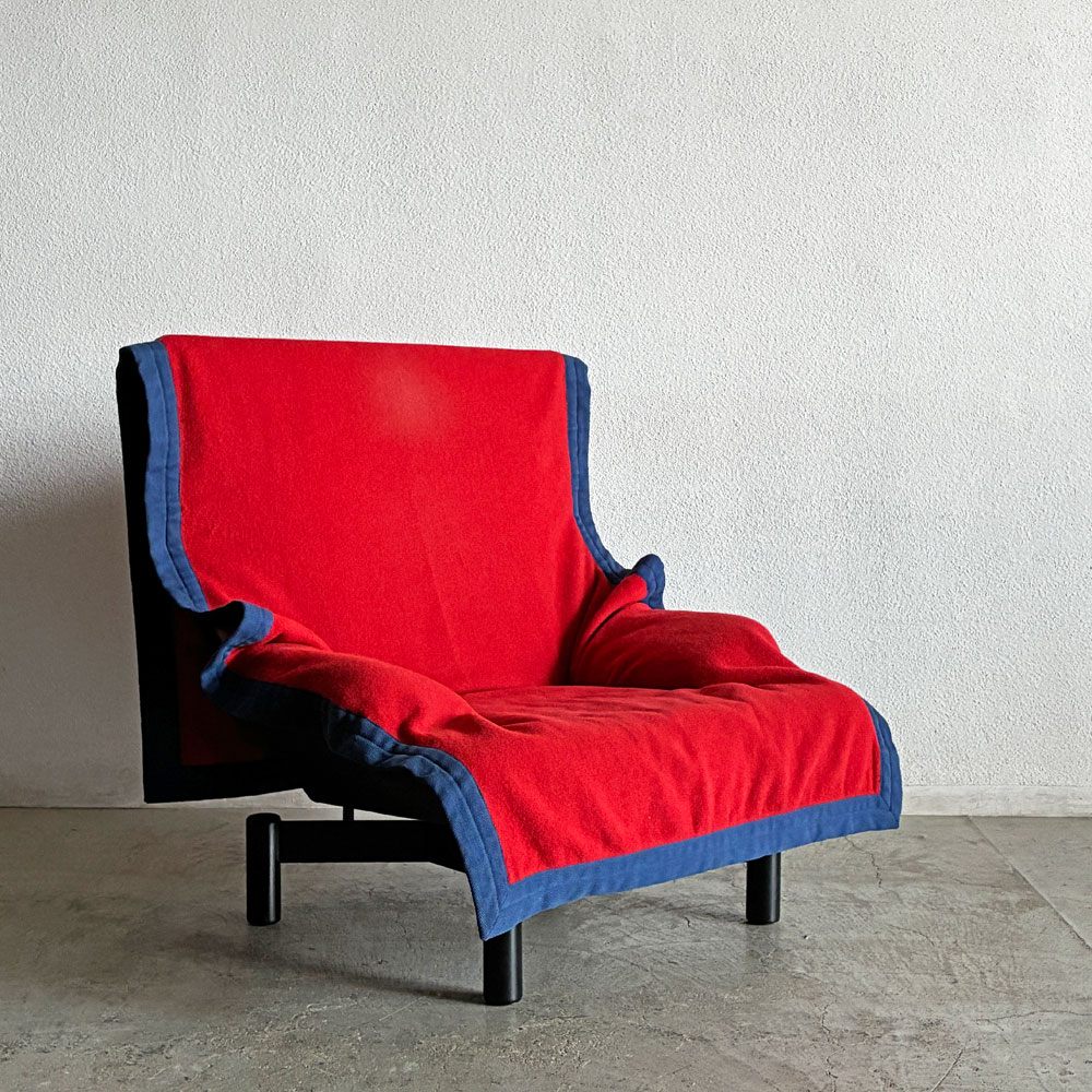 カッシーナ Cassina シンドバッド Sindbad 1Pソファ アーム ラウンジチェア ヴィコ・マジストレッティ 希少 B 〓