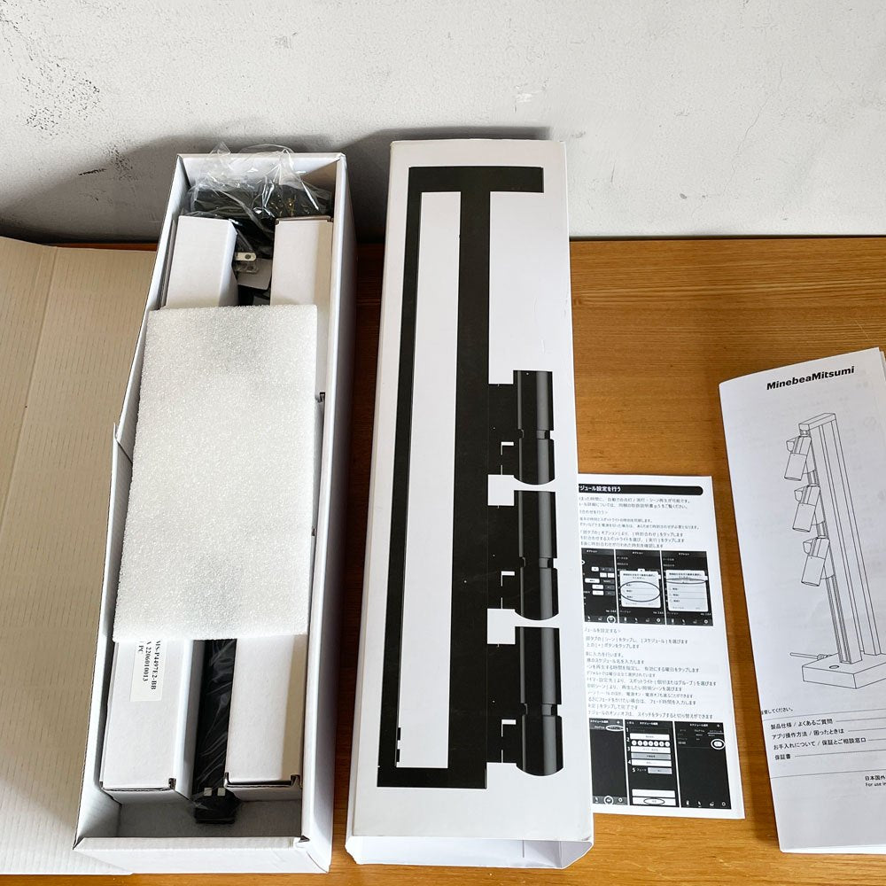 ミネビアミツミ MinebeaMitsumi SALIOT pico コンパクトスタンド 3灯 LED照明 調光 アプリ対応 新品未使用 ■