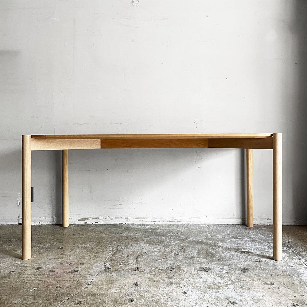 カリモクニュースタンダード Karimoku キャストール ダイニングテーブル CASTOR TABLE 150 ピュアオークカラー 国産ナラ材 ナチュラル 定価￥145,200- ■