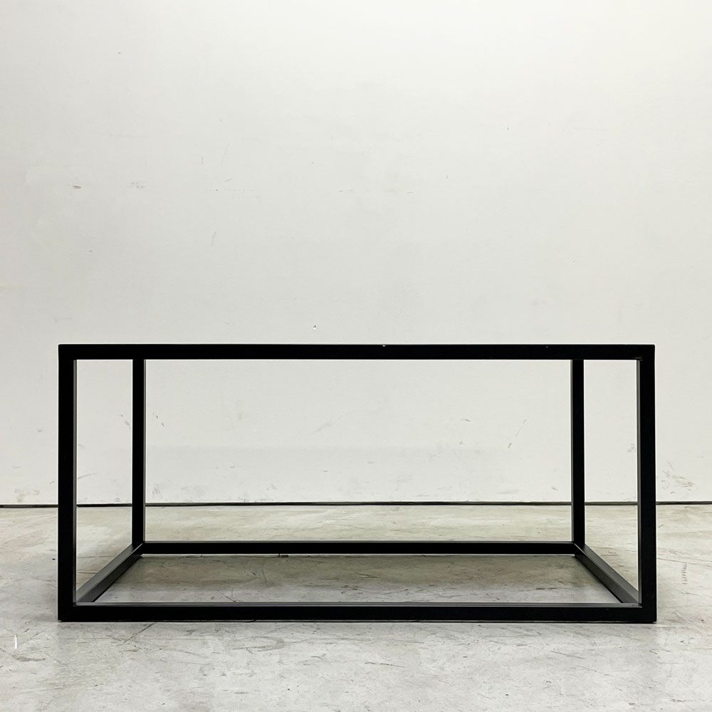 カーサ ブク CASA BUKU 横堀建築設計事務所 コーヒーテーブル W75cm ガラス天板 スチールレッグ モダンデザイン ●
