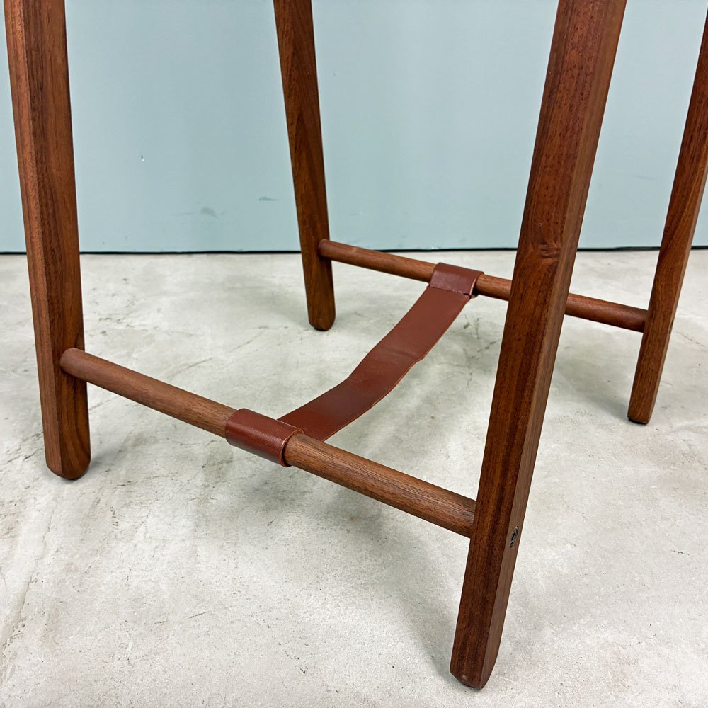 コサイン cosine ドレスラック ハンガーラック ウォールナット材 レザー 折り畳み H149cm 旭川家具 ◎