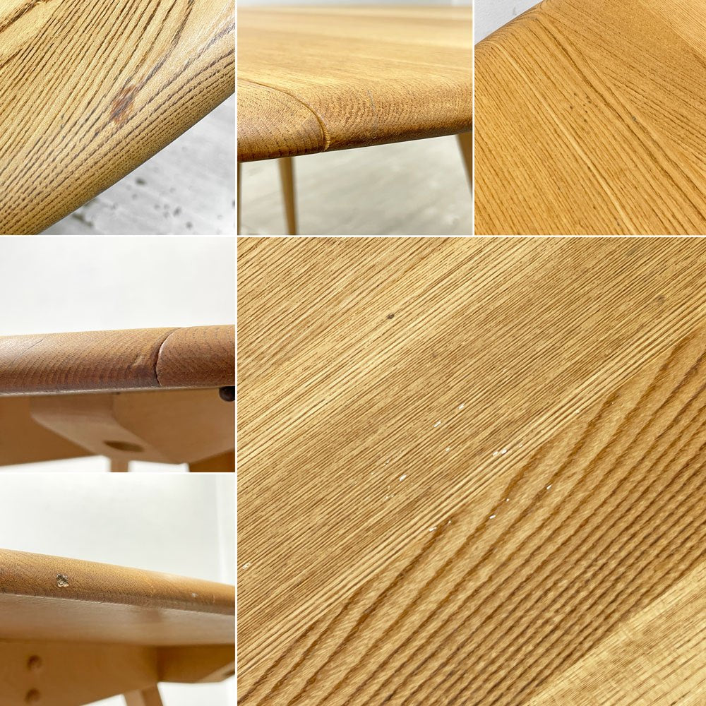 アーコール ERCOL ドロップリーフテーブル DROP LEAF TABLE ダイニングテーブル オーバルテーブル バタフライ エルム材 英国家具 ●