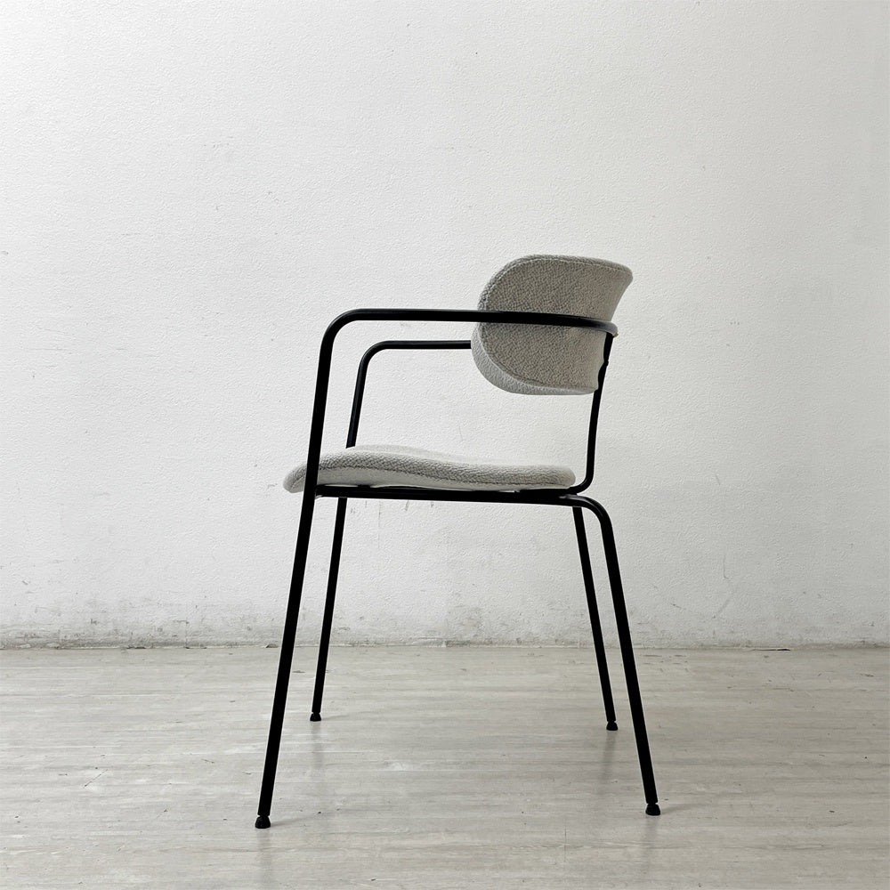 ワークプラス Work Plus ホアカチェア HOAKA CHAIR アームチェア スタッキング スチールフレーム ファブリック グレー アスプルンド取扱 C ●