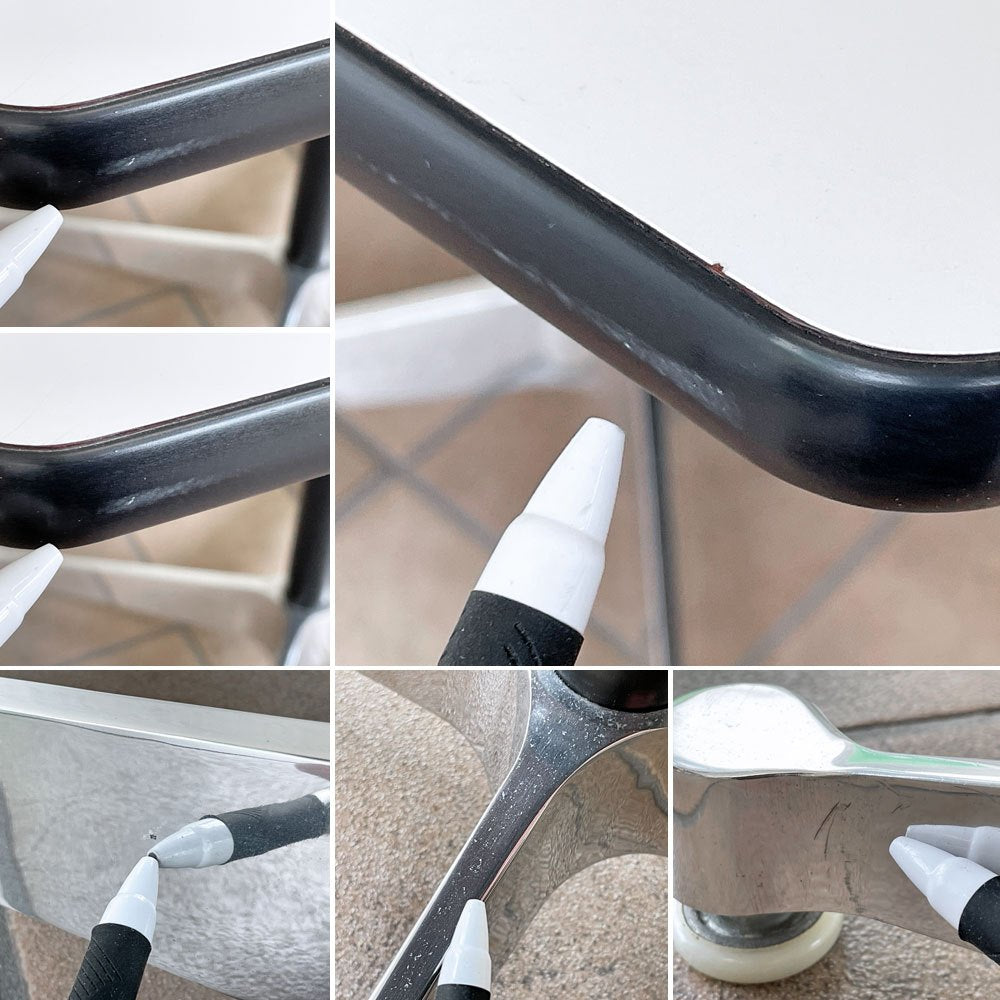 ハーマンミラー Herman Miller コントラクトベース ダイニングテーブル スクエア 幅76cm イームズ ミッドセンチュリー ◇