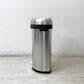 シンプルヒューマン simplehuman セミラウンドオープンカン 60L ゴミ箱 ダストボックス 半円型 ステンレス シンプルモダン 元箱付き ●