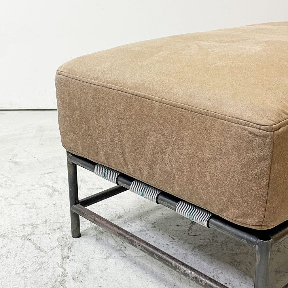 ジャーナルスタンダードファニチャー j.s.F ラバルセクショナル LAVAL SECTIONAL オットマン スツール レザー調ファブリック スチール 工業系 ●