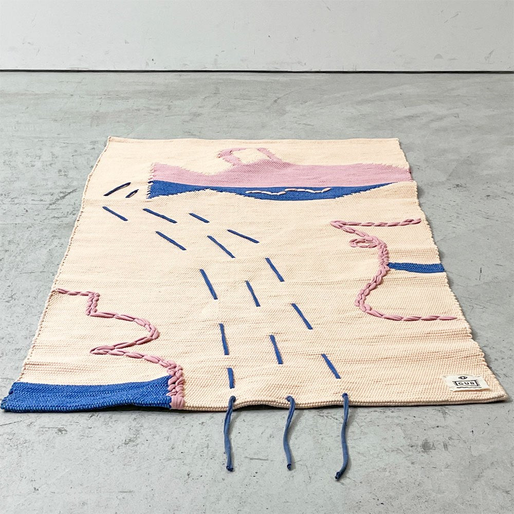 イデー IDEE グール GUR ラグ Laura Riedo 70×120 コットン ポルトガル製 定価 ￥38,500- ●