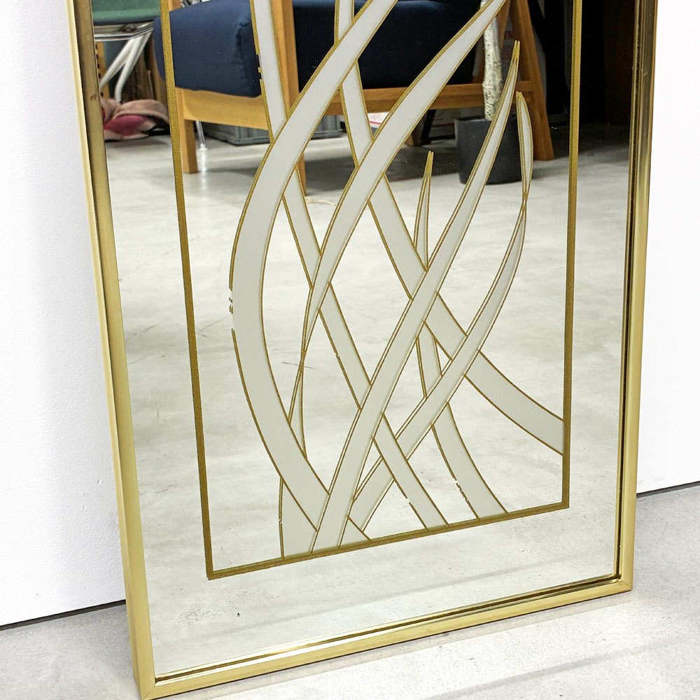 ウィンザー アート Windsor Art Products アールデコスタイル 姿見 壁掛け ミラー H92cm USビンテージ ◎