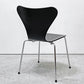 フリッツハンセン Fritz Hansen セブンチェア ダイニングチェア カラードアッシュ ブラック アルネ・ヤコブセン 北欧 デンマーク 定価￥76,780- A ●
