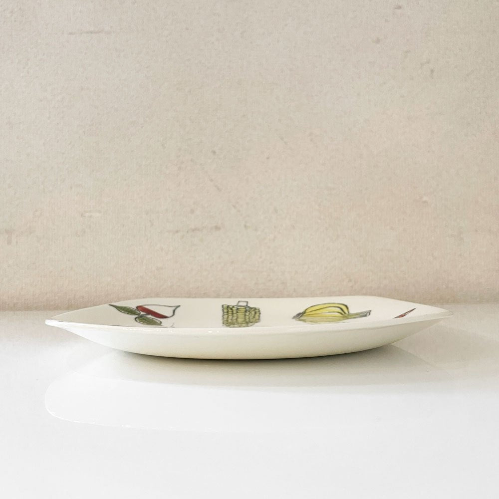 ミッドウィンター Midwinter サラダウェア SALAD WARE 19cmプレート スクエア テレンス・コンラン UKビンテージ ◎