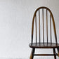 アーコール Ercol クエーカーチェア ダイニングチェア ハイバック オールドコロニアル ブラウン エルム材 × ビーチ材 UKビンテージ 英国家具 ◇