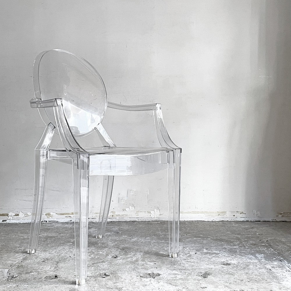 カルテル Kartell ルイゴースト LouisGhost アームチェア クリスタル スタッキング フィリップ・スタルク Philippe Starck イタリア C ■