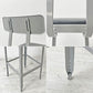 リオン LYON ファクトリー チェア FACTORY CHAIR カウンターチェア グレー バックレスト クッション PVCレザー 座面高69cm パシフィックファニチャーサービス P.F.S取り扱い C ●