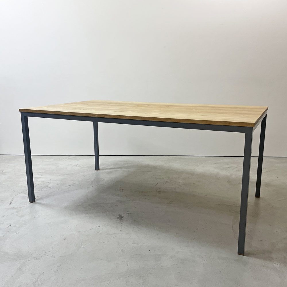 ノートファニチャー NAUT furniture アトリエテーブル Atelier table ダイニングテーブル タモ無垢材 スチールレッグ ナチュラル ●