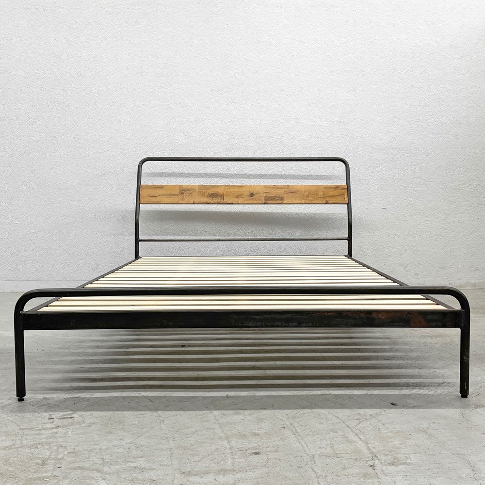 アデペシュ a.depeche ソコフ socph bed ベッドフレーム シングル スチール 樺無垢 焼付け塗装 〓