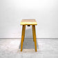 クラフト家具 Craft furniture モンキーポッド 一枚板 サイドテーブル リメイク ディスプレイスタンド 花台 無垢材 耳付き ●