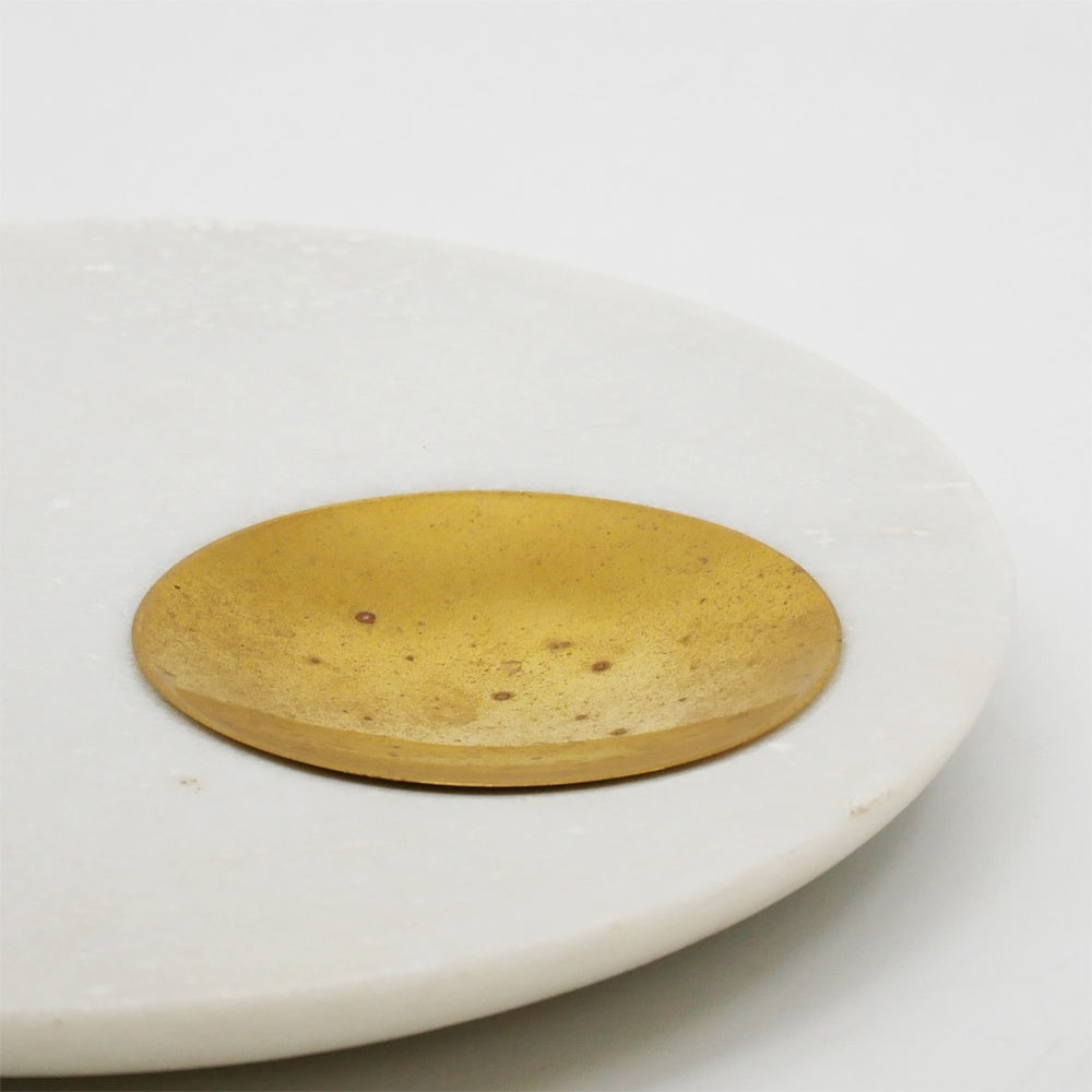 トムディクソン Tom Dixon ストーン サービングボード Stone Serving Board 大理石×真鍮 ブラスカラー 定価26,400円 ●