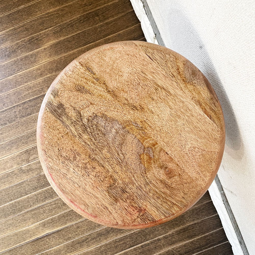ブロストコペンハーゲン Broste Copenhagen サイアースツール SIRE Stool ナチュラル×ブラック マンゴーウッド座面 回転式昇降 参考定価￥27,280- ◎
