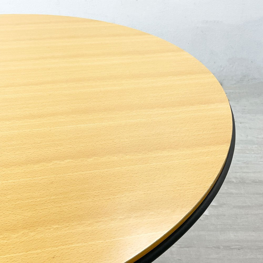 フリッツハンセン Fritz Hansen VMシリーズ ラウンド ダイニングテーブル ヴィコマジストレッティ デンマーク アジャスター W107cm ●