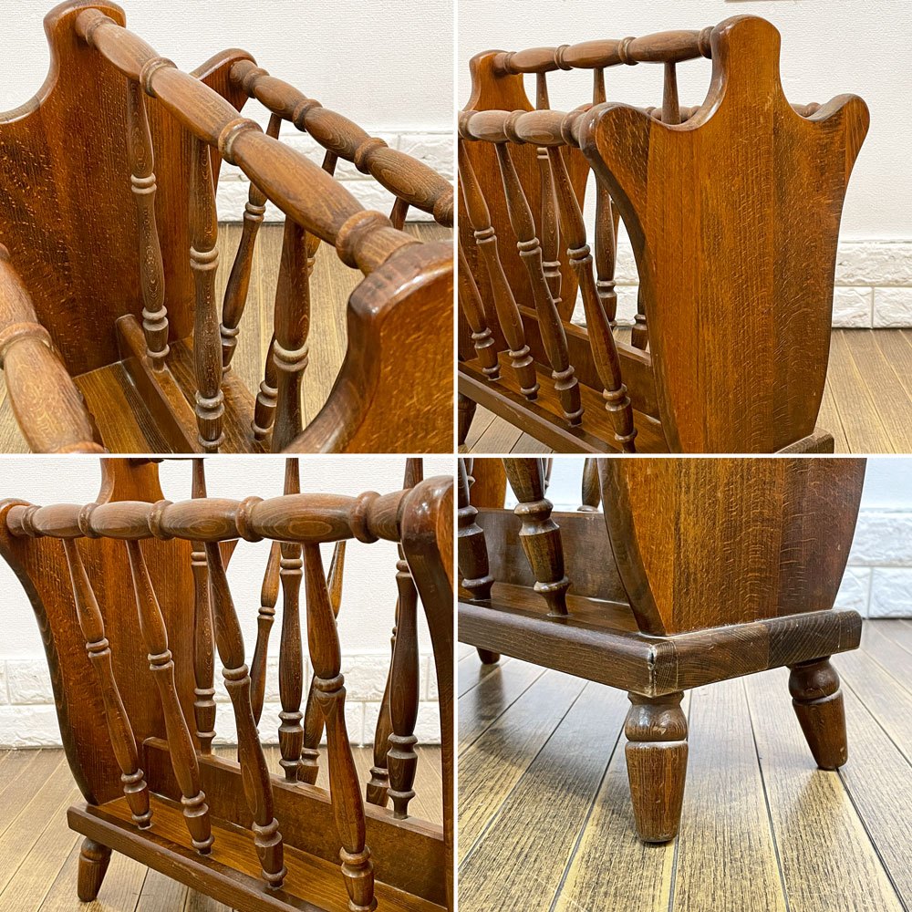 飛騨産業 HIDA 飛騨家具 キツツキマーク マガジンラック ビンテージ 昭和レトロ ◎