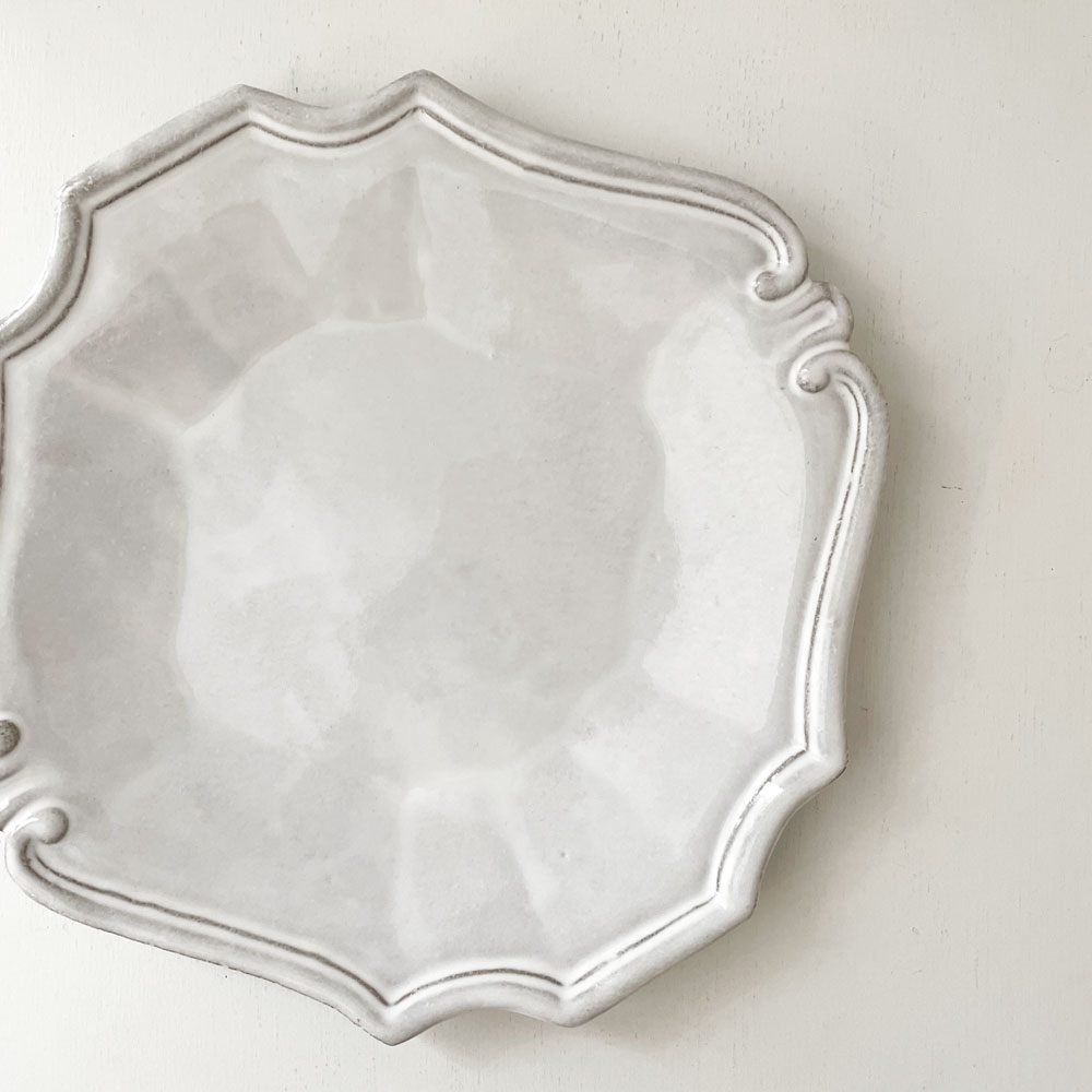 アスティエ・ド・ヴィラット Astier de Villatte レジャンス Regence デザートプレート 22.5×19cm フランス 定価￥17,600- A ◎