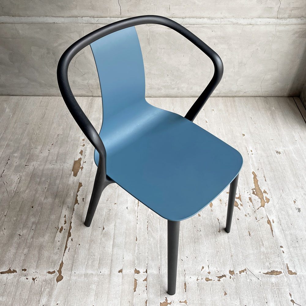 ヴィトラ Vitra Belleville Chair ベルヴィル アームチェア スタッキング ロナン & エルワン・ブルレック ポリアミド シーブルー  A ♪