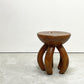 ヨーガンレール ババグーリ Jurgen Lehl Babaghuri チーク無垢材 スツール Stool 5本脚 丸太 ハンドメイド プリミティブ 希少 ●