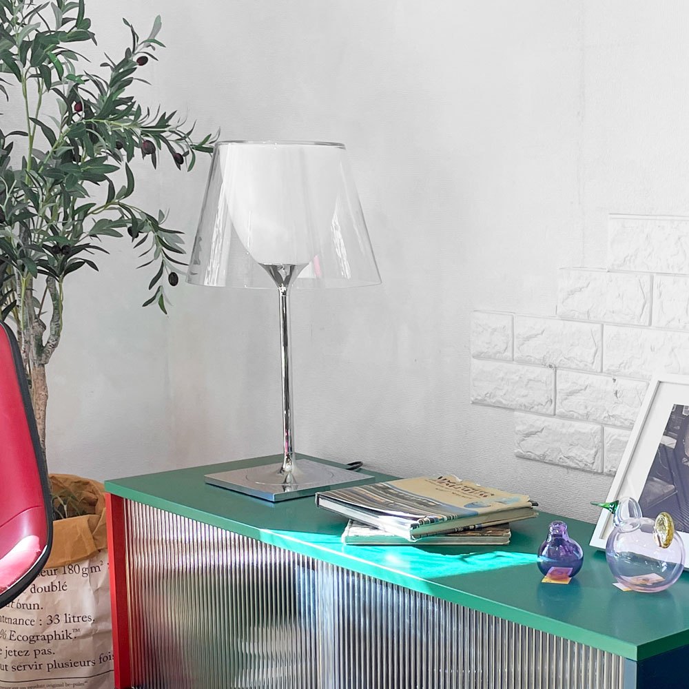 フロス FLOS ケートライブ KTRIBE T1 GLASS テーブルランプ ガラス クリアシェード フィリップ・スタルク イタリア 定価 ¥176,000- ◎