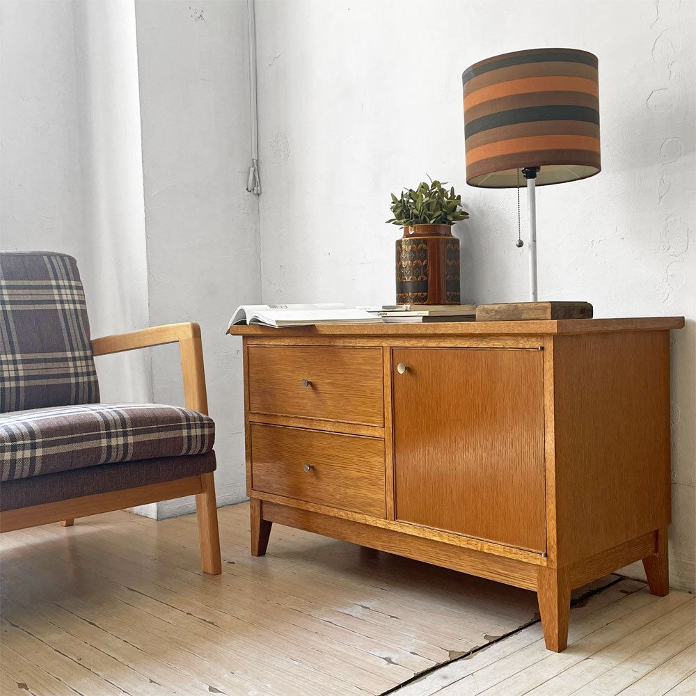 スタンダードトレード STANDARD TRADE CHT-013D-Low ローチェスト キャビネット Door & Drawers Chest 楢材 国産家具 定価￥195,000- ★