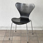 フリッツハンセン Fritz Hansen セブンチェア ダイニングチェア カラードアッシュ ブラック アルネ・ヤコブセン 北欧 デンマーク 定価￥76,780- A ◇