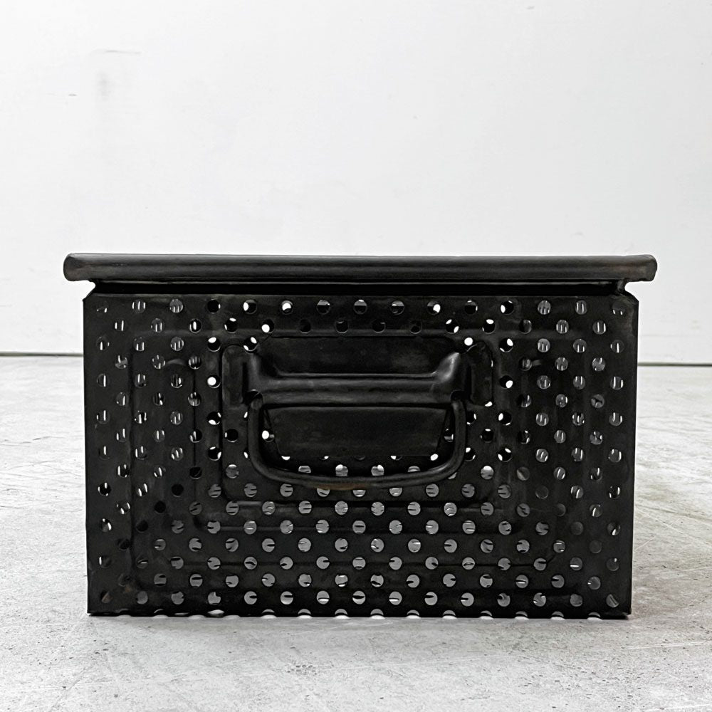 SCHAFER スタッキング ストレージボックス パンチングメタル インダストリアル ドイツビンテージ C ●