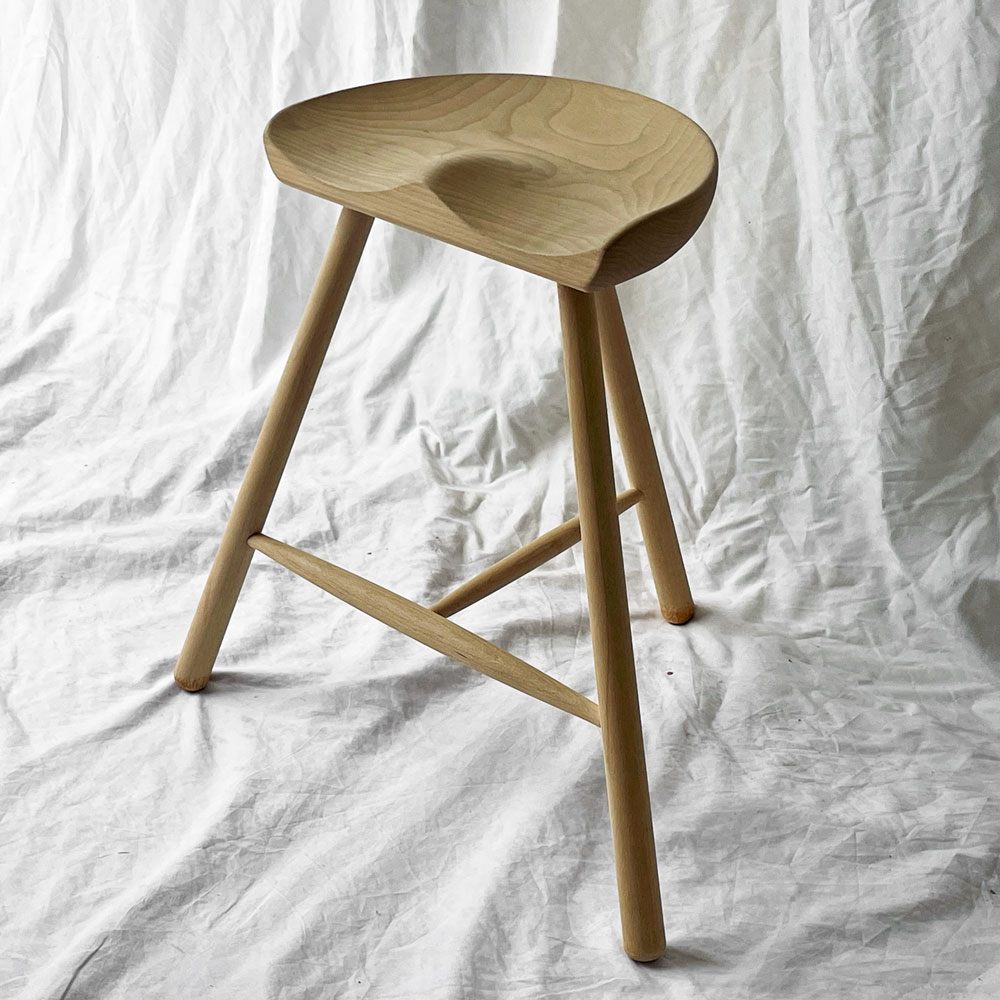 ワーナー Werner シューメーカーチェア Shoemaker Chair NO.59 スツール ビーチ材 ソープ仕上げ ラーズ・ワーナー デンマーク 北欧家具 現状品 ◇