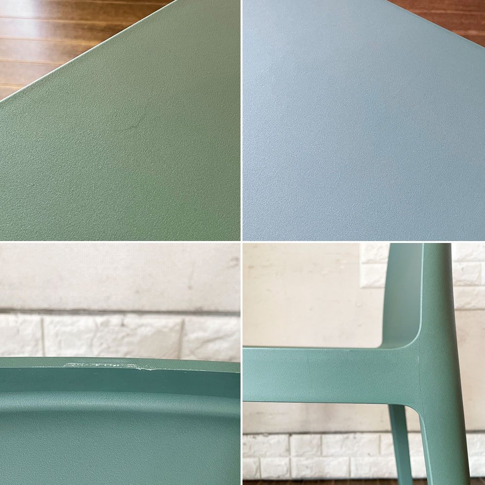 ヘイ HAY エレメンターレチェア ELEMENTAIRE CHAIR スモーキーグリーン ダイニングチェア ガーデンチェア ロナン＆エルワン・ブルレック 定価￥33,000- B ◎
