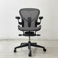 ハーマンミラー Herman Miller アーロンチェア リマスタード フル装備 Bサイズ ポスチャーフィットSL グラファイトベース ビル・スタンフ ＆ ドン・チャドウィック ●