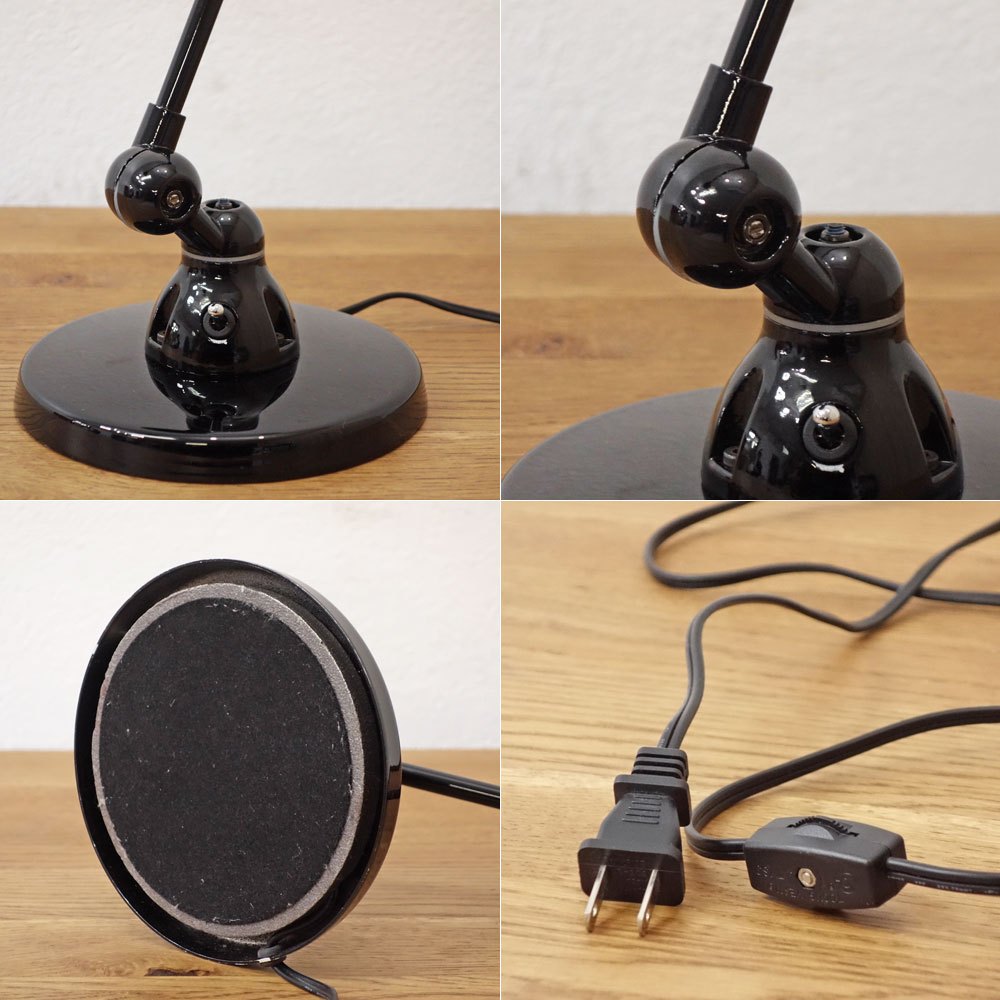 ジェルデ JIELDE 333 シグナル デスクランプ SIGNAL DESK LAMP 2本アーム式卓上ランプ 作業用ライト 工業デザイン ブラック ●