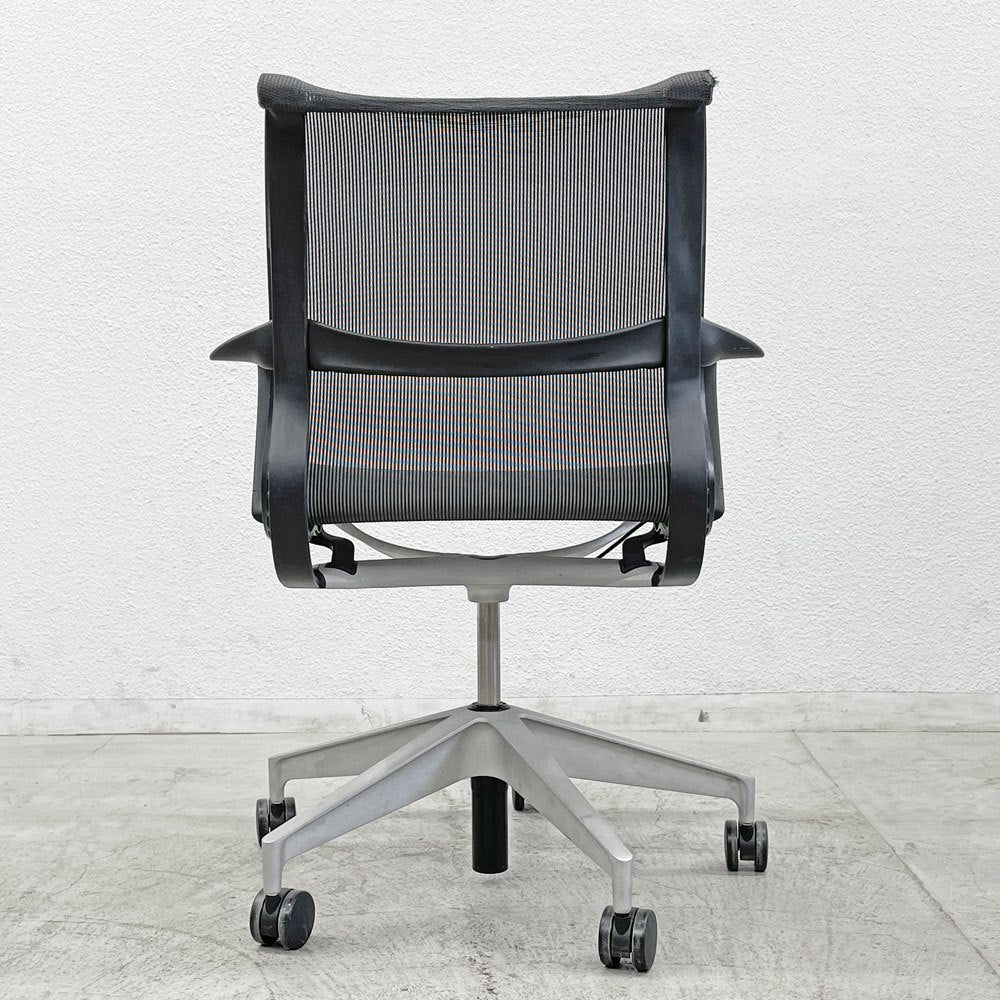 ハーマンミラー Herman Miller セトゥー Setu チェア マルチパーパスチェア オフィスチェア リボンアーム 5本脚 キャスター付き スタジオ7.5 昇降機能付 定価130,900円 〓