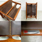 サリンモブラー Salin Mobler マガジンラック チーク材×レザー Aksel Kjersgaard デンマーク ビンテージ Vintage ●